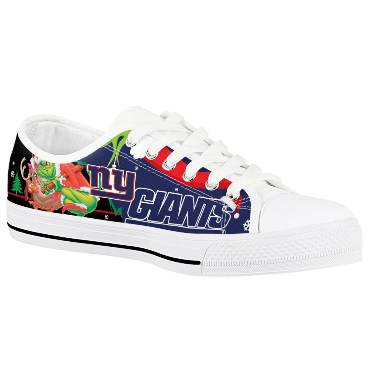 Women's New York Giants Low Top Canvas Sneakers 003